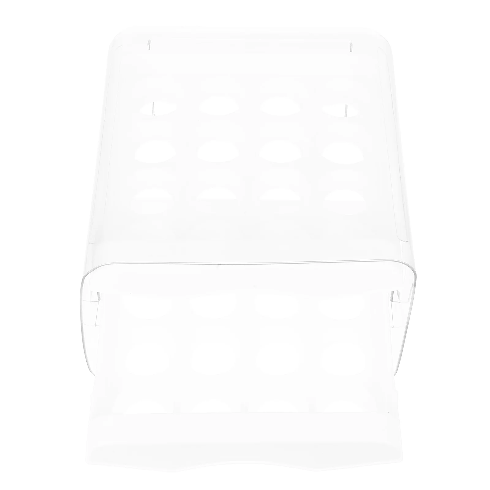 

Egg Storage Box 32 Eggs Capacity Transparent Double Layer Fridge Kitchen Organizer Stackable Container Drawer Tray
