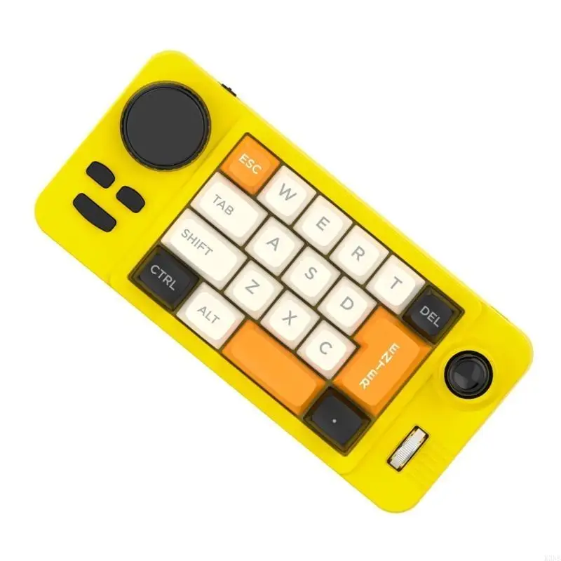 K3NB 19 Gaming Keyboard With Color Effects Programmable Joystick Double Scroll Wheel Hot Swappable and Ergonomic Keypad