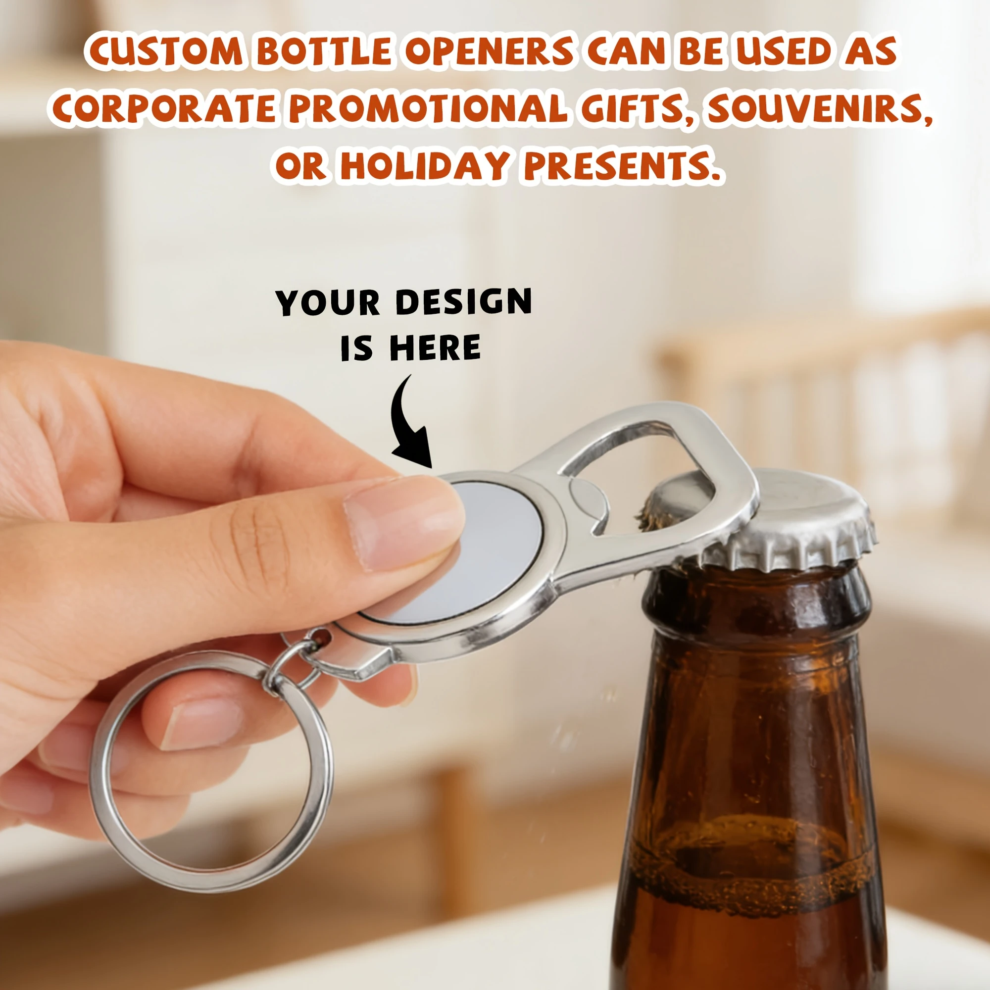 Custom Photo Keychain, Personalized Gift for Couples