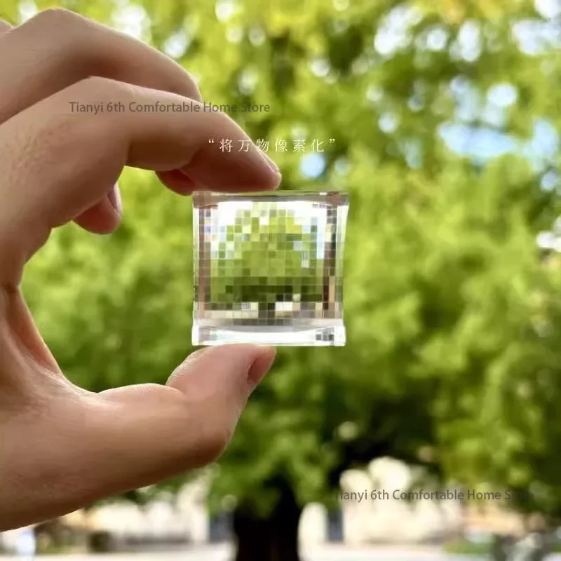小物・アクセサリー Monoli PixLens Pixel Stone Mosaic-style Crystal Pixel Ornament, Incorporating