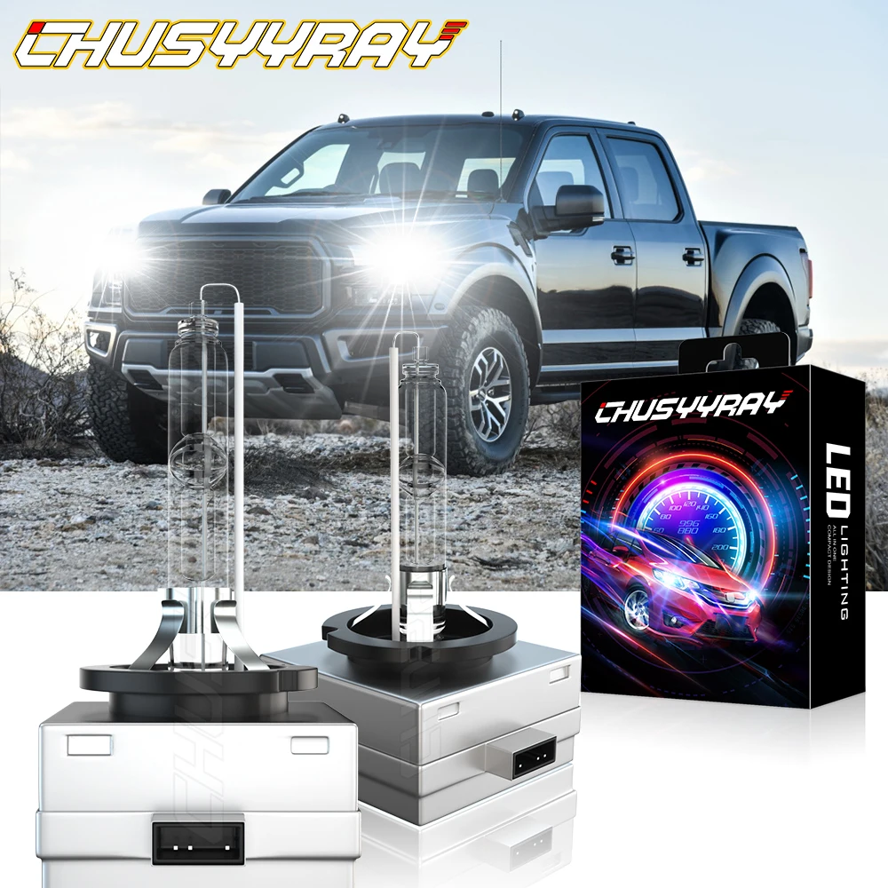 CHUSYYRAY Car lights Compatible For Ford F-150 2013 2014-2X D3S Front HID Xenon Headlight Bulbs High Low Beam Car accsesories