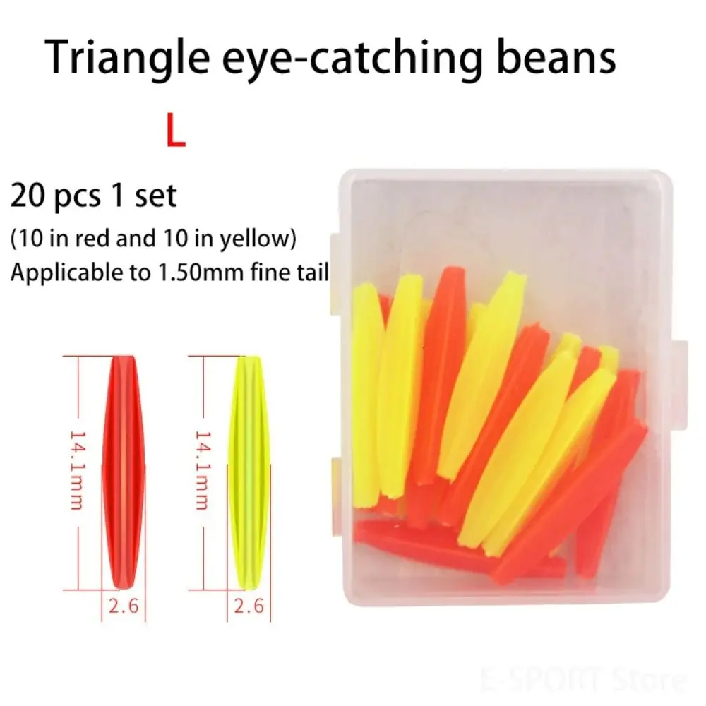 

20pcs Fluorescent Fishing Floating Bobbers Fluorescent EVA Buoyancy Balls Fluorescent Drift Ball Foam Removable Foam