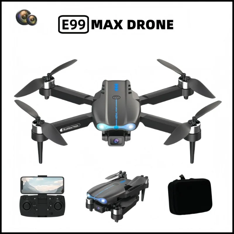 

E99MAX телефон с высоким разрешением для аэрофотосъемки, четырехосевой самолет с оптическим потоком, игрушка для самолета с дистанционным управлением