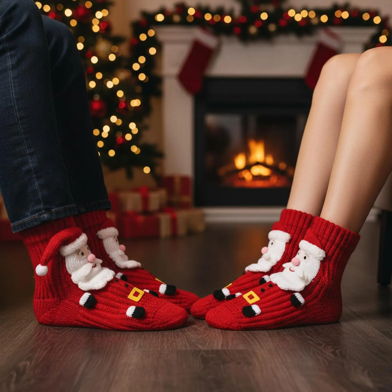 Womens Christmas Socks Cute Interesting High Quality Cartoon Santa Claus Autumn Winter New Year Gifts Harajuku Mid Tube Socks