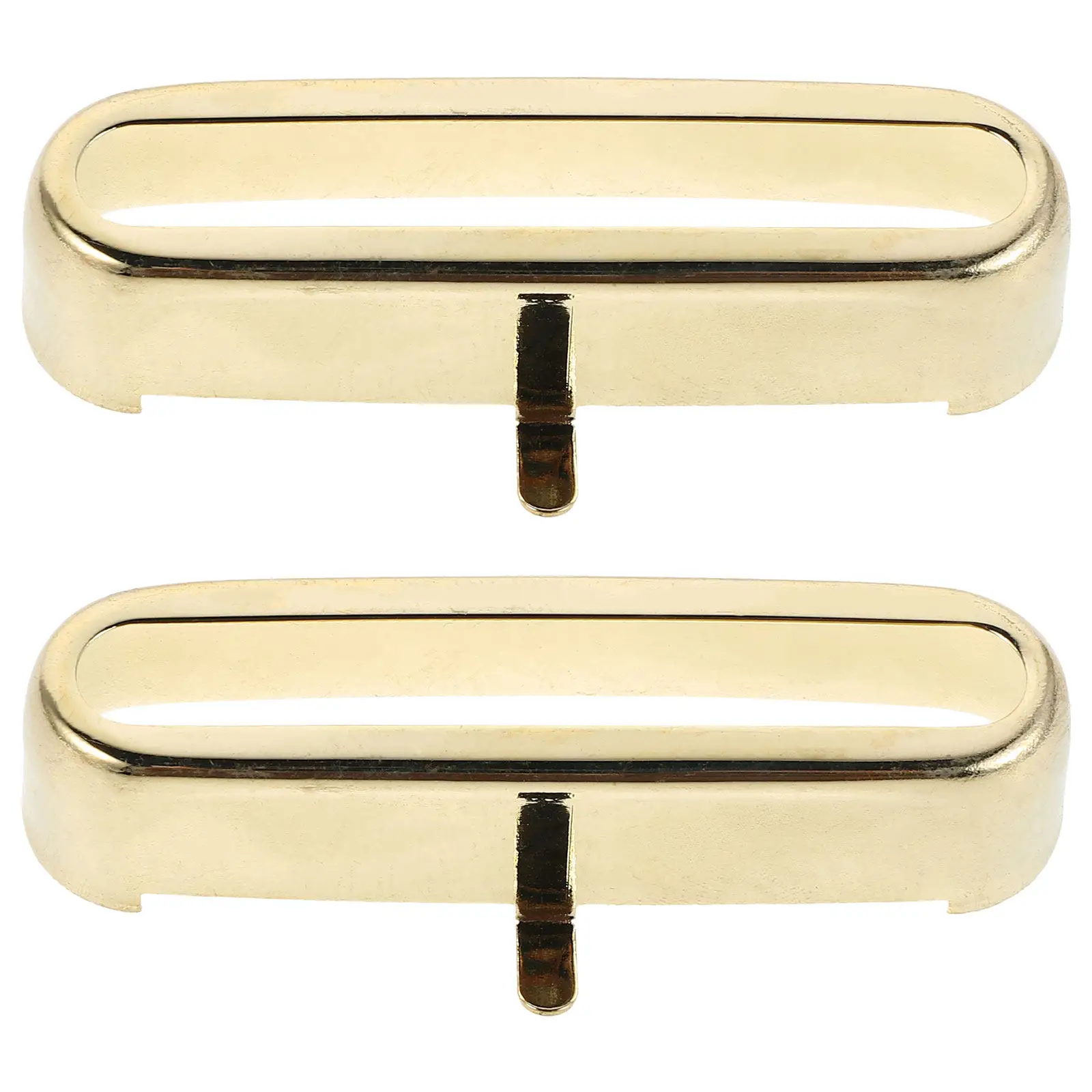 

2 шт. крышки для звукоснимателей электрогитары: латунный металлический корпус с открытым верхом для снижения шума и отвода тепла, золотистое покрытие.