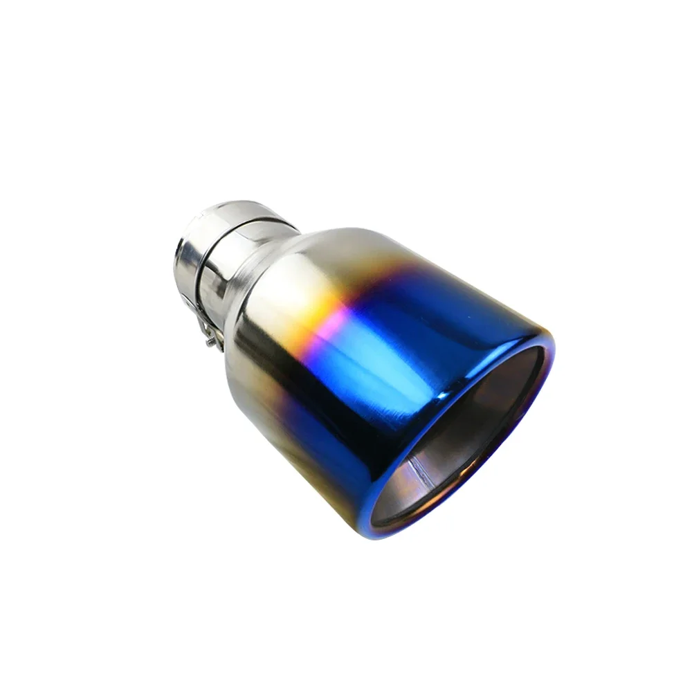 Stainless Steel Car Exhaust Clip Tip Interface 63mm Slant rolled 102mm Outlet Universal Muffler end nozzle