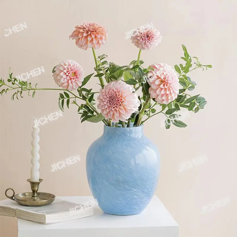 

Tool vase cloud blue glass living room four hours sequence entrance flower arrangement