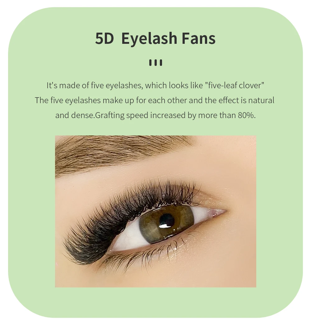 GAHAMACA W-förmige Wimpernverlängerung 3D/4D/5D YY Wimpernverlängerungen vorgefertigte Volumenfächer natürliches Licht Kunstnerzwimpern Zubehör – Detail 4