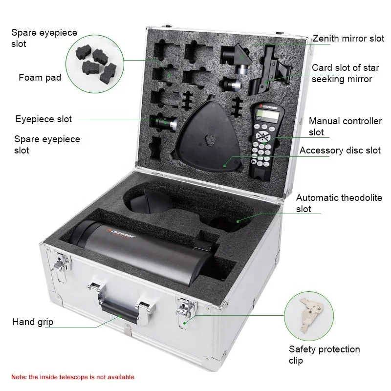 Специальный астрономический телескоп Angeleyes 127SLTF, алюминиевый корпус, противоударный