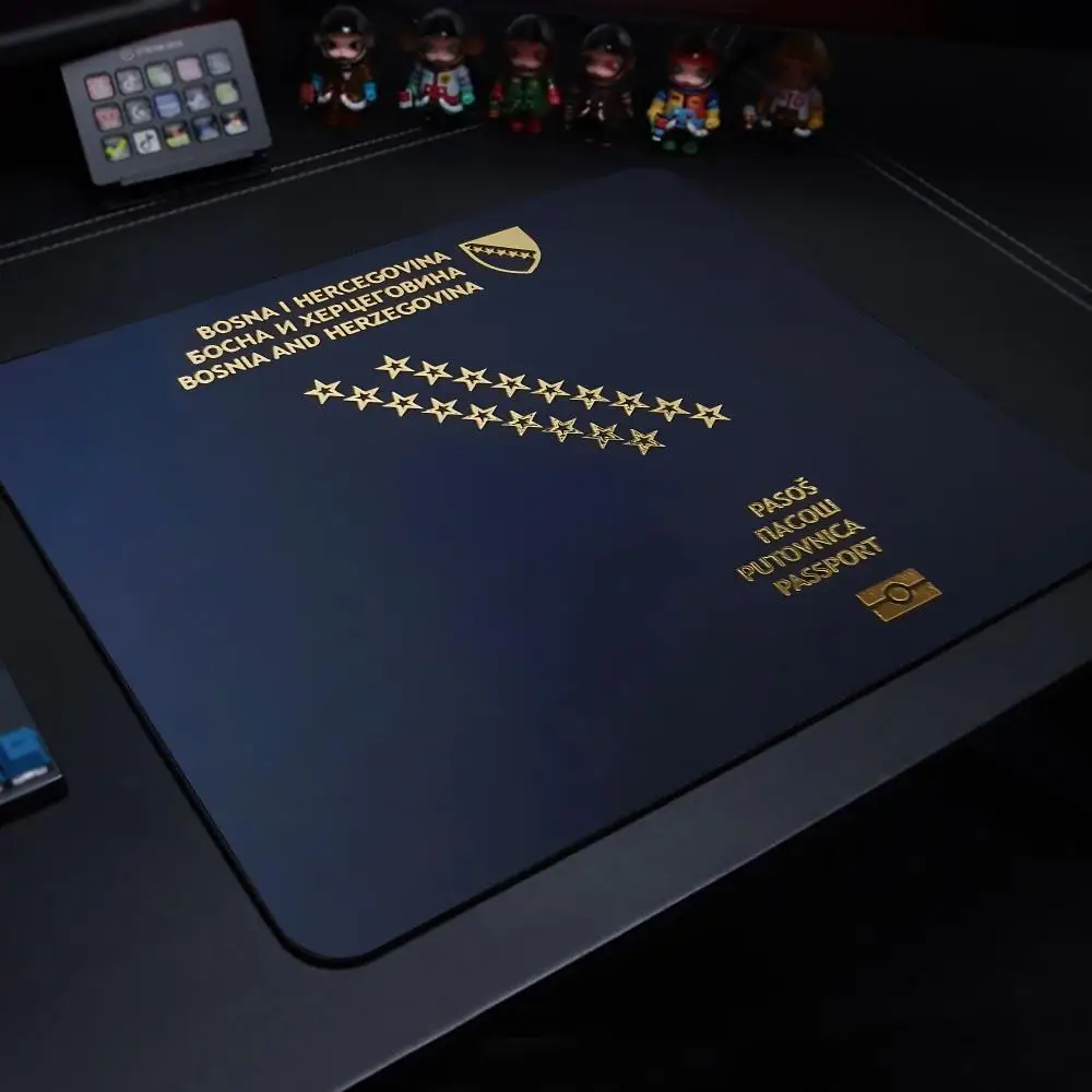 BosniaS and Herzegovina FlagES Mouse Pad Mousepad Small Office Computer Desk Mat Table Keyboard Big Mouse Pad Laptop Cushion