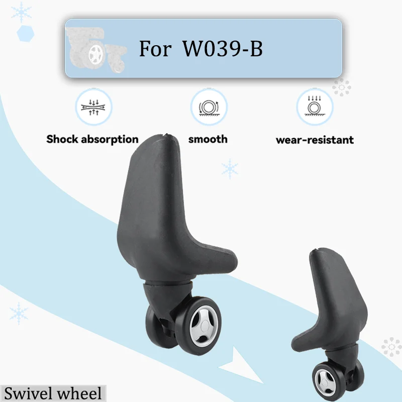 

For W039-B Luggage Silent Replacement Wheels - 360° Swivel Casters Experience Quiet Ultra-smooth Travel