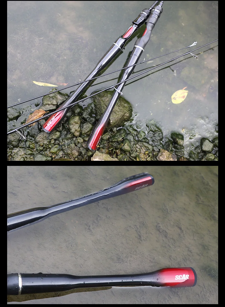 FISHINGFANS ORCA Spinn- und Wurfangeln Mittelschwere Ruten 1,65m 1,8m 2,1m 2,4m 5-20g 6-12LB Kunstköder Meerbarsch Karpfen Angelrute – Detail 9