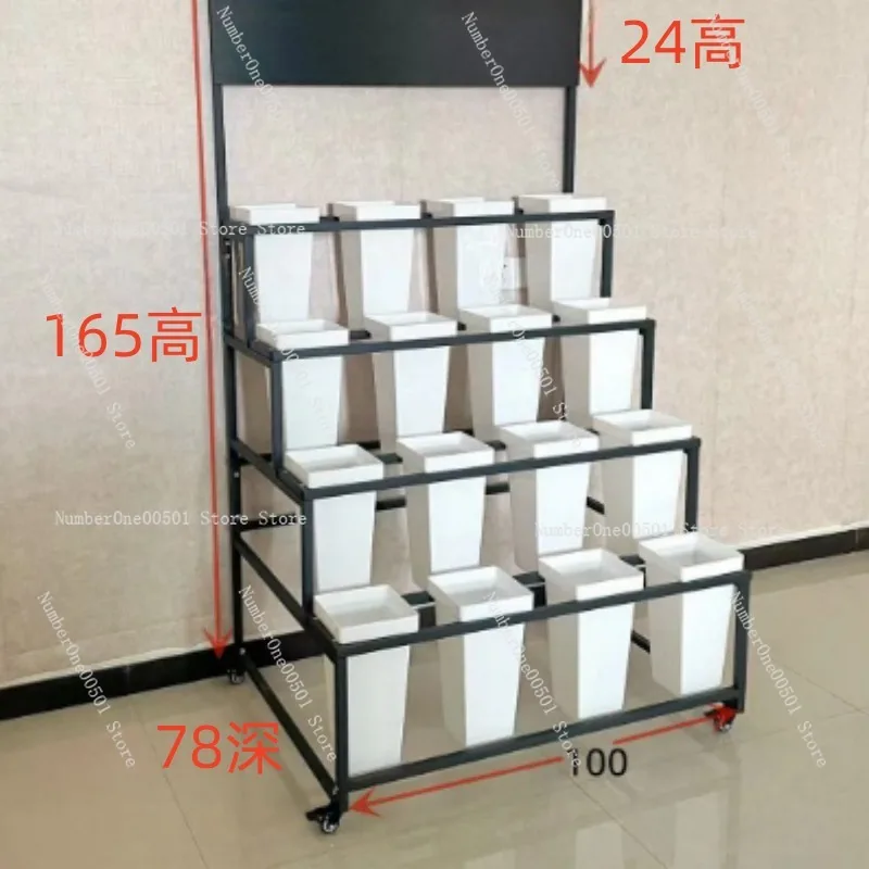 Corner Flower Stand Metal Tiered Display Rack Floor Plant Holder for Flower Shop Blooming