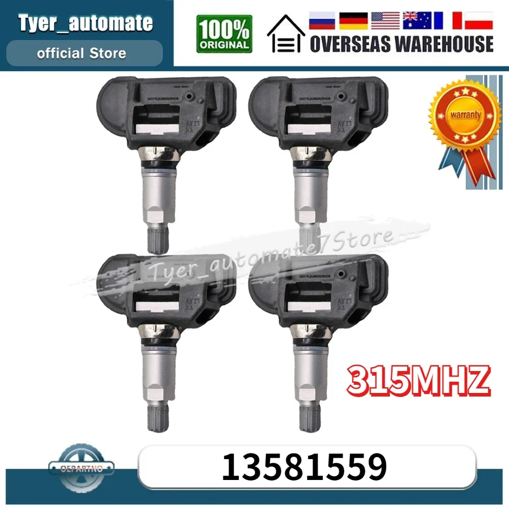 

Датчик контроля давления в шинах 13581559 13598774 315 МГц Датчик TPMS для Chevrolet Caprice Corvette SS