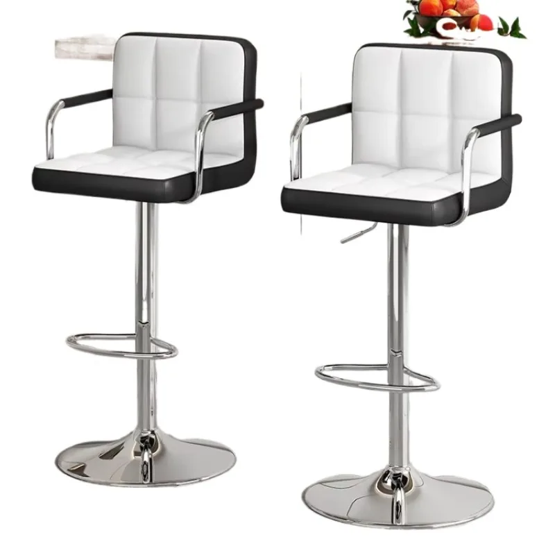 

Bar Stool Chinese Cafe Furniture Restaurant Nordic Kitchen Chair Counter Luxury Metal High Gold Modern Bar Stool with Back