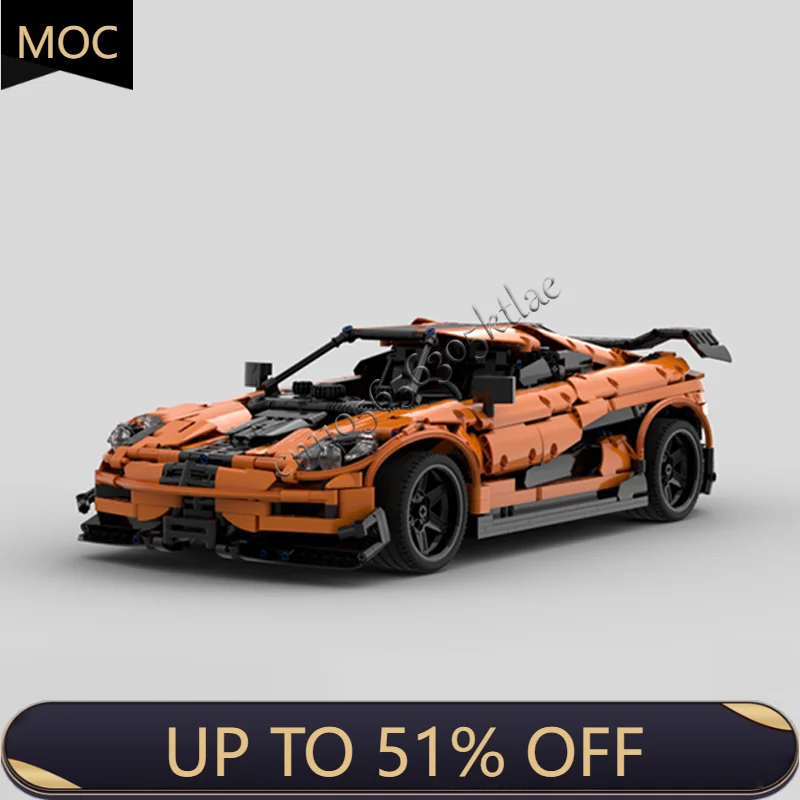 

Hot 2216 Parts MOC Technology Racing V8 Supercar Model Building Blocks Speed Vehicle Bricks Toys Children Adult Birthday Gifts