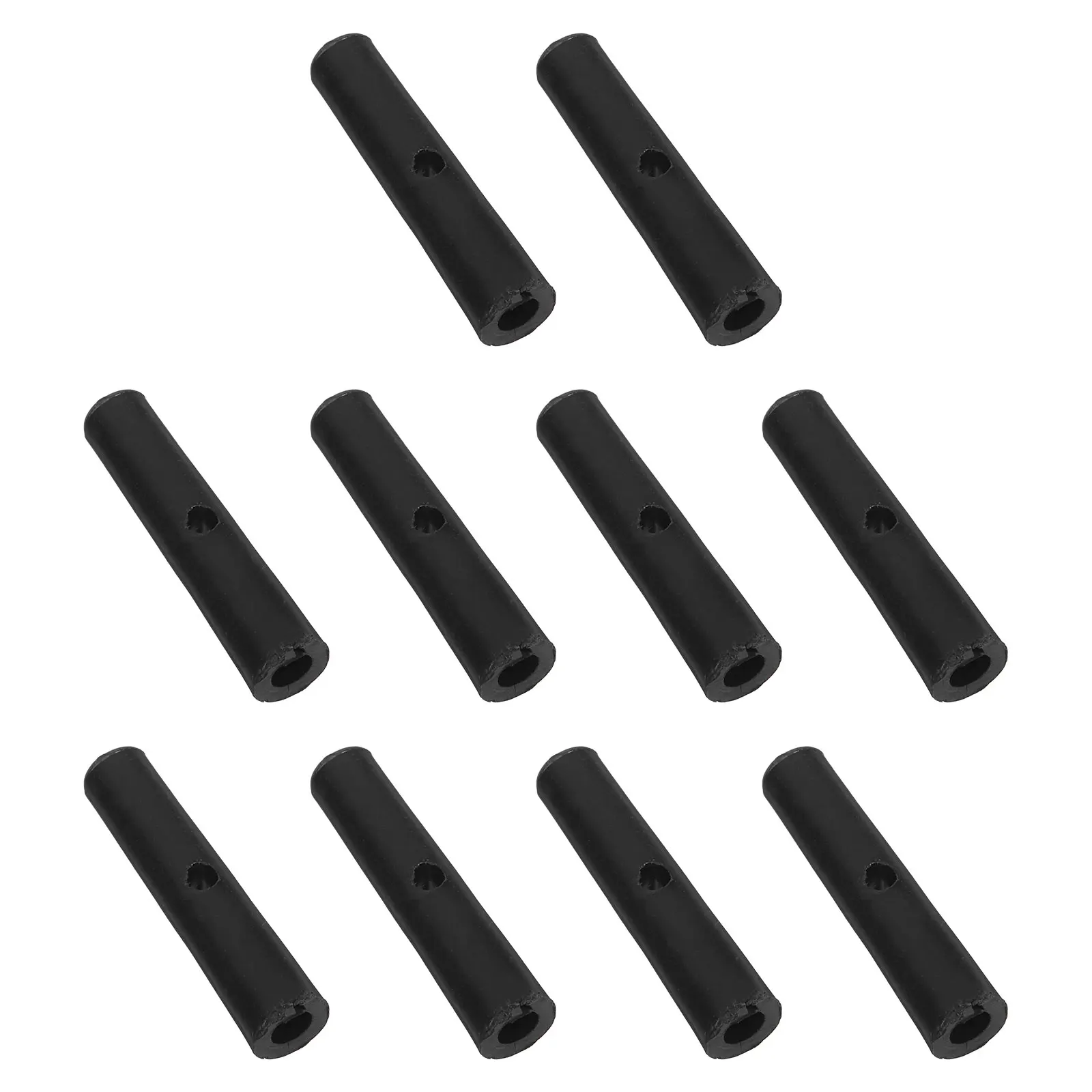 

10pcs Beads Replacement Umbrella Tail Beads Replacement 3.0Mm Plastic Folding Umbrella Bone Covers Durable Repair Parts Black