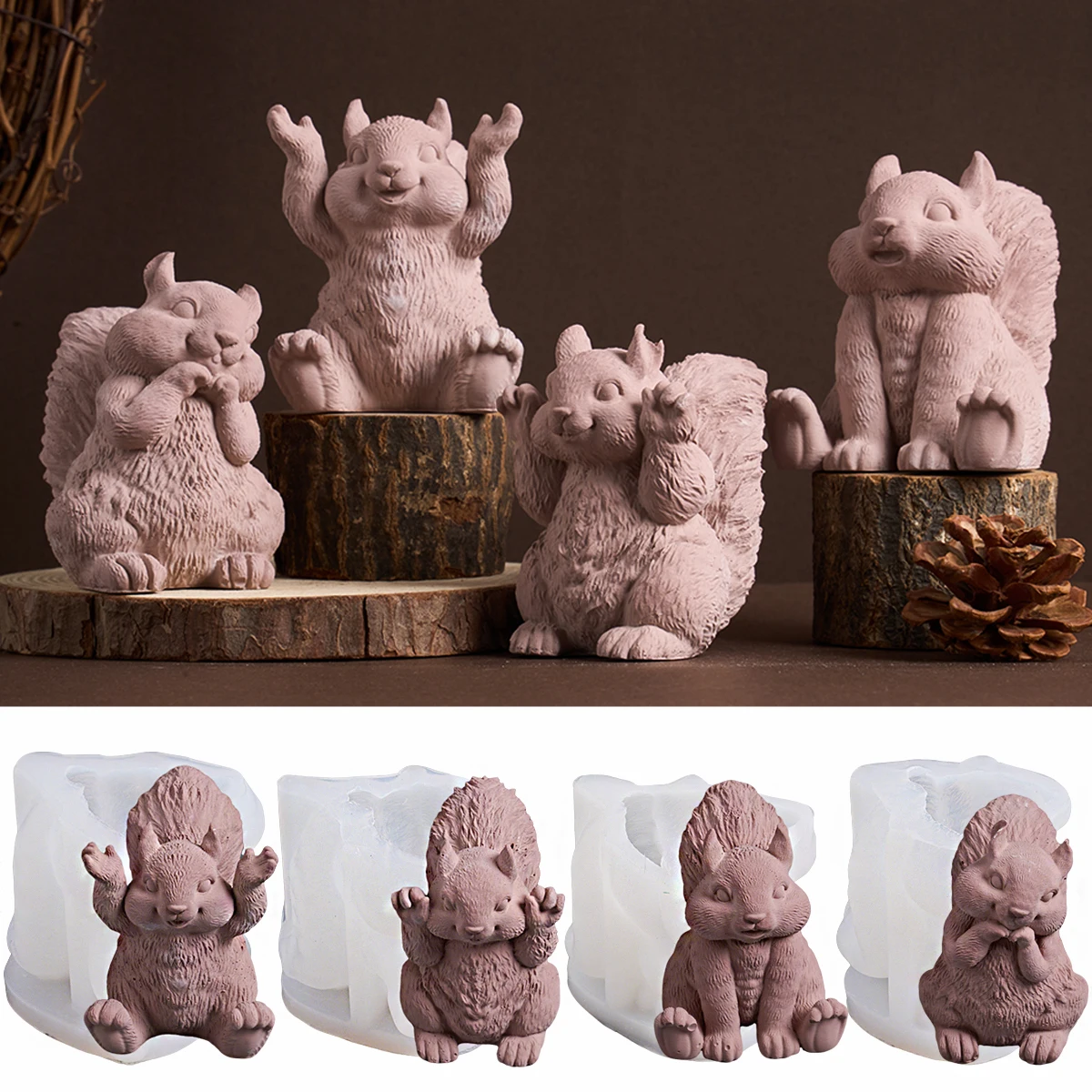3D Eichhörnchen Kerze Form DIY – Soap Making Art Bewertung und Preis