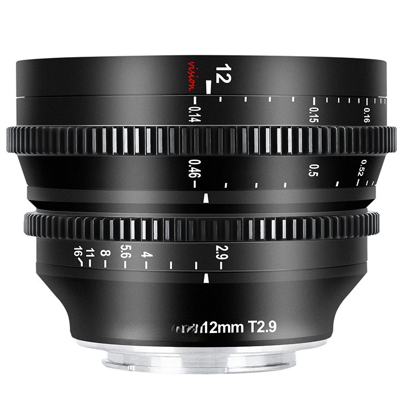 12mmT2.9 Camera Ultra Wide Angle Suitable for Sony FX30 Fuji XH2S Panasonic S5 Cinema Lens
