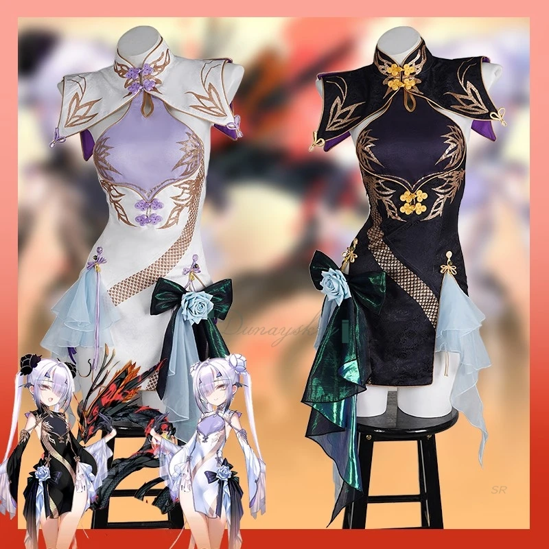 

Game Fate/Grand Order FGO Fairy Knight Lancelot Melusine cheongsam Game Suit Uniform Cosplay Costume Halloween Party For Woman