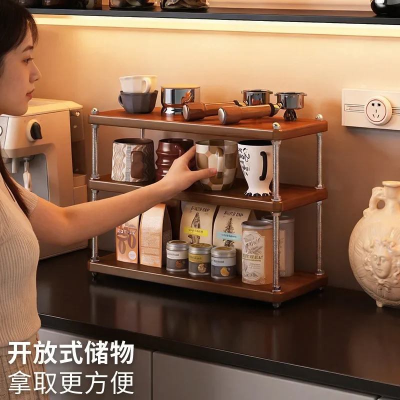 DSA tea cup storage rack kitchen countertop rack desk desktop small water cup coffee cup multi-layer display