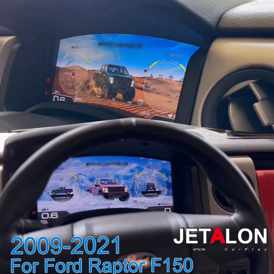 

Цифровая приборная панель для Ford F150 Raptor Series 2009-2014, 2015-2021: ЖК-панель приборов, спидометр, виртуальный кокпит, доска приборов