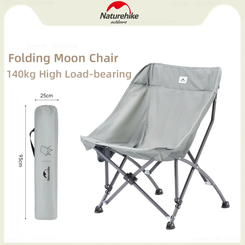 Naturehike Upgraded Folding Moon Chairs Lighweight Comfortable Camping Fishing Chair Outdoor Hiking Portable Leisure Beach Chair