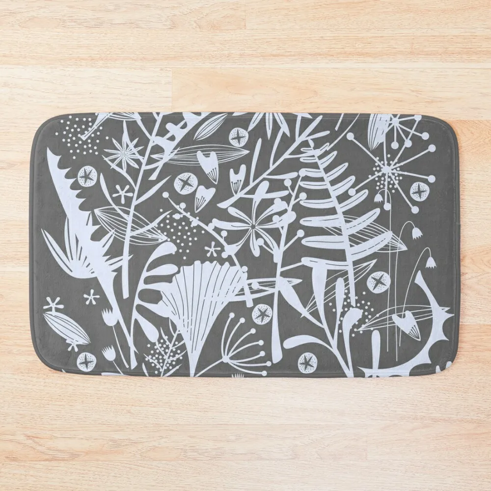 

Abundance Foliage Bath Mat Bathroom Shower Curtain Bathroom Rug Set Mat