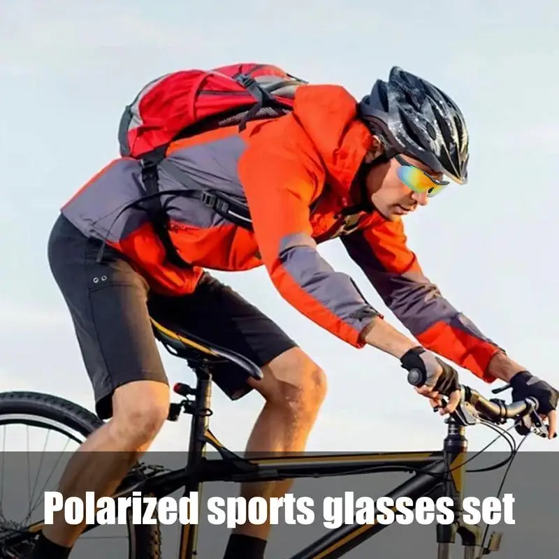 Polarized Glasses For Fishing Driving Glasses Outdoor Glasses Windproof Polarized Sunglasses Protective Eyewear 5 Lens For