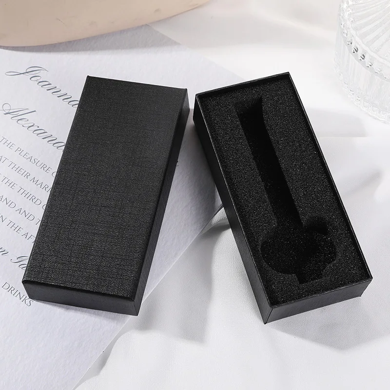 High-end Black Watch Box with Inner Tray Boutique Rectangle Thick Paper for Bracelet Watch Organizer Gift Jewelry Box Wholesale