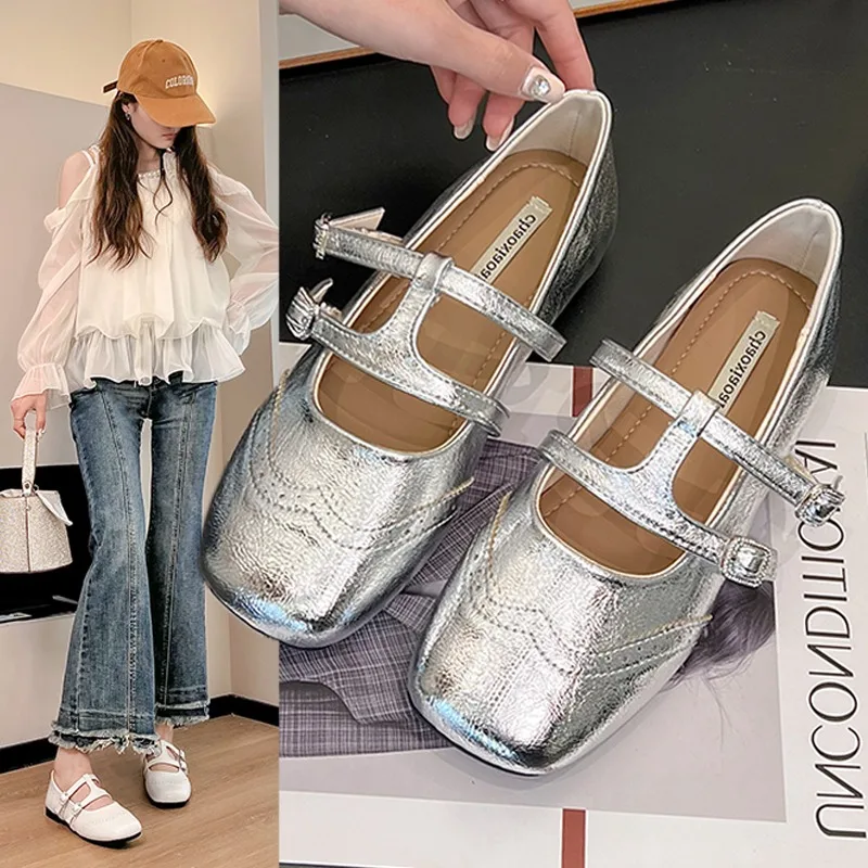 2026Spring New Womens Sexy Pointed Toe Sandals Retro Solid Color Slip-on Mules Comfortable for Everyday Shopping  Jane Shoes
