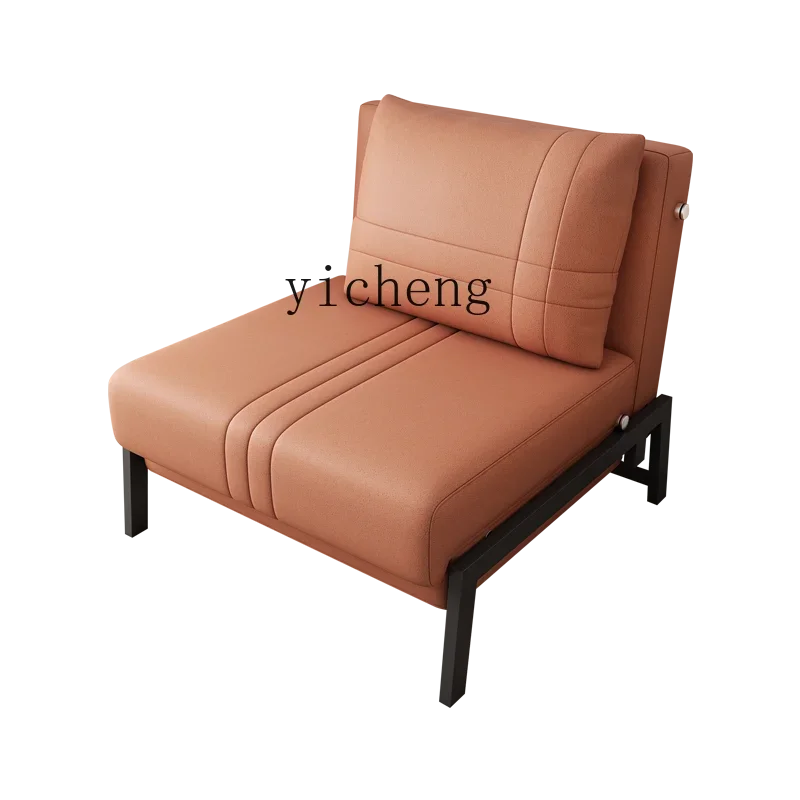 ZZ Zf Multifunctional Sofa Bed Dual-Use Single Simple Double Fabric Living Room Study Foldable Bed