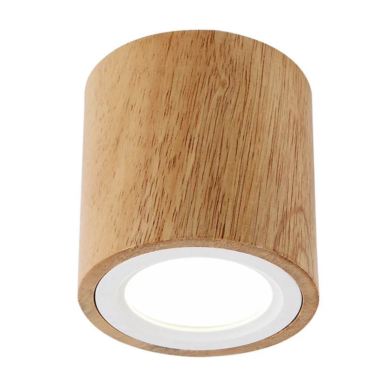 Creative Solid Wood  LED Downlight  Ceiling Lamp Clothing Store Ceiling Light Down Light Spotlight Lighting Led Spotlight