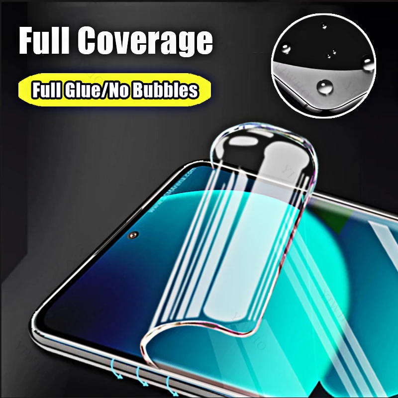 4-1pcs for Xiaomi 13T 12T 11T Pro Screen Protectors HD Soft Hydrogel Film for Xiaomi 13TPro 12TPro 11TPro Anti-Shatter Not Glass