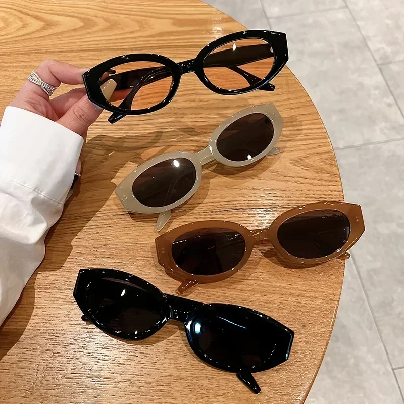 

2024 New Vintage Oval Sunglasses Women Fashion Retro Female Sun Glasses New Trendy Luxury Brand Designer Lady Shades Eyewear