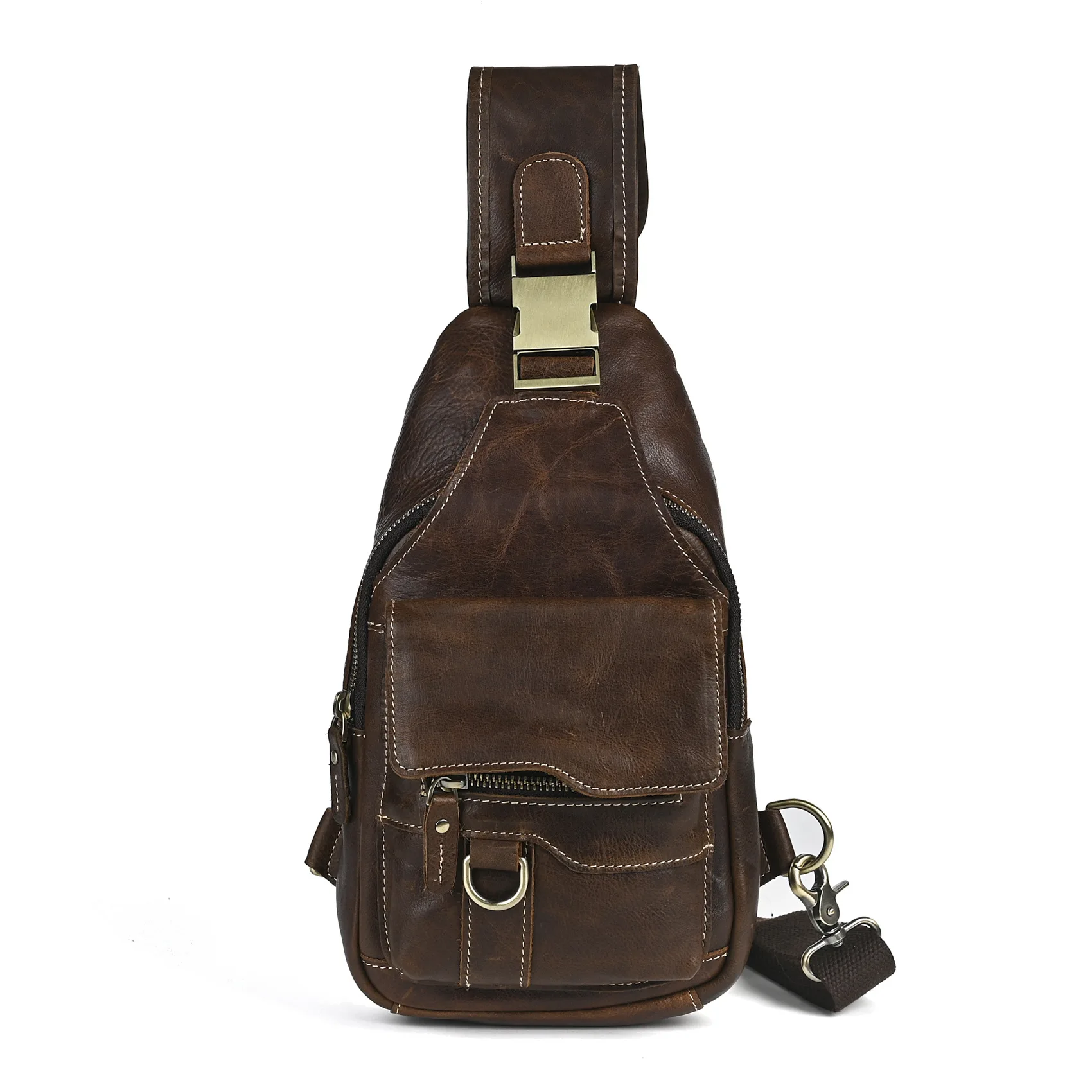 

Кожаная сумка-кроссбоди из высококачественной кожи, 8-дюймовая многофункциональная винтажная мужская сумка для телефона