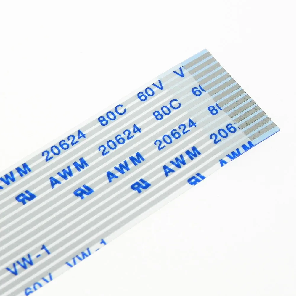 AWM 20624 80C 60V VW-1 1.0mm 18pin B type 120mm to 300mm length Flat Flexible FFC ribbon cable