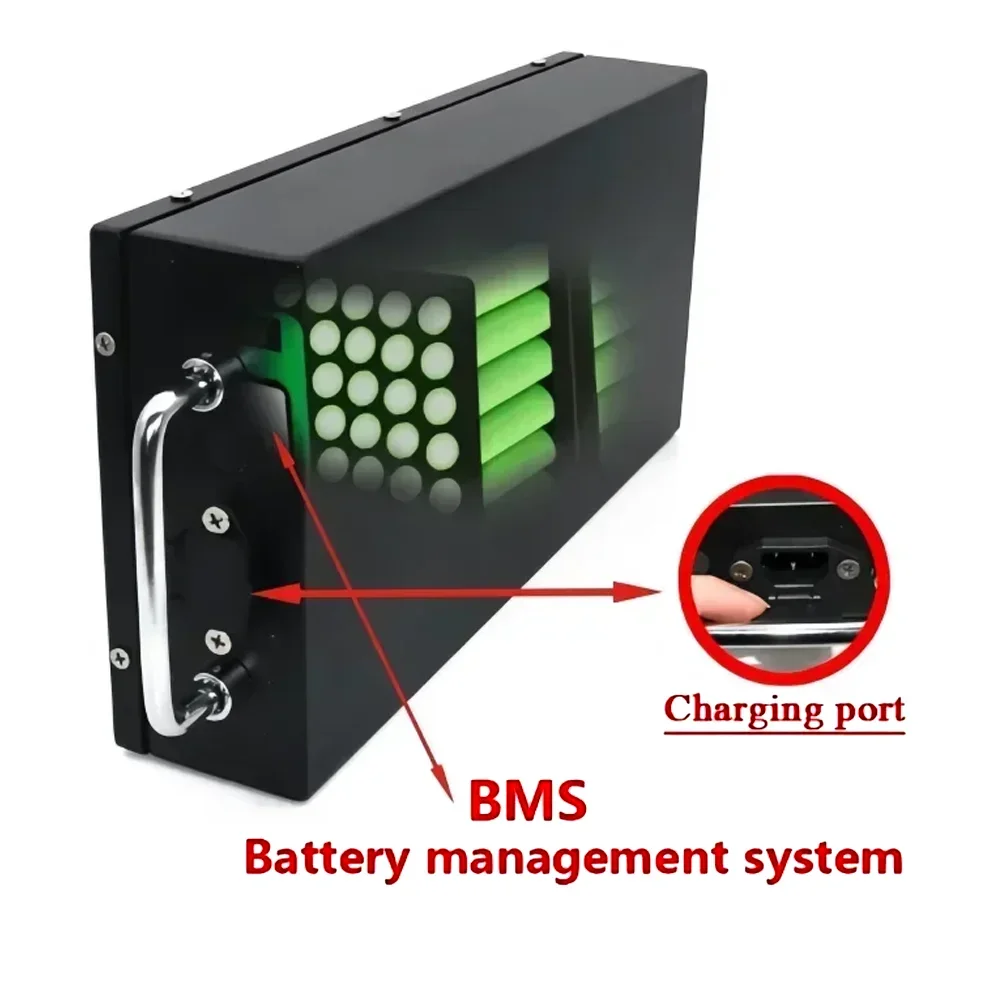 Batteria al litio per auto elettrica Harley Batteria 18650 impermeabile 60V 20Ah per bicicletta pieghevole Citycoco a due ruote