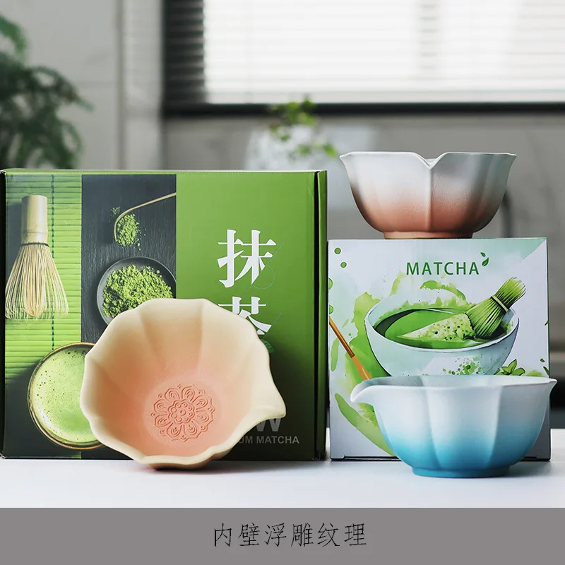 

Ceremonial Matcha Kit 2pc Handcarved Pottery Matcha Bowl Set Aesthetic Vintage Tea Tools Instagrammable Tea Ceremony Starter Kit