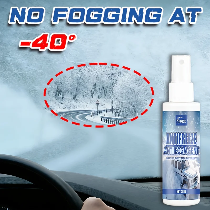 Winter Car Glass Frost & Fog Spray, Fast De-Fogging, Anti-Ice, Long-Lasting Effect, Easy Use, Essential Winter Driving Item