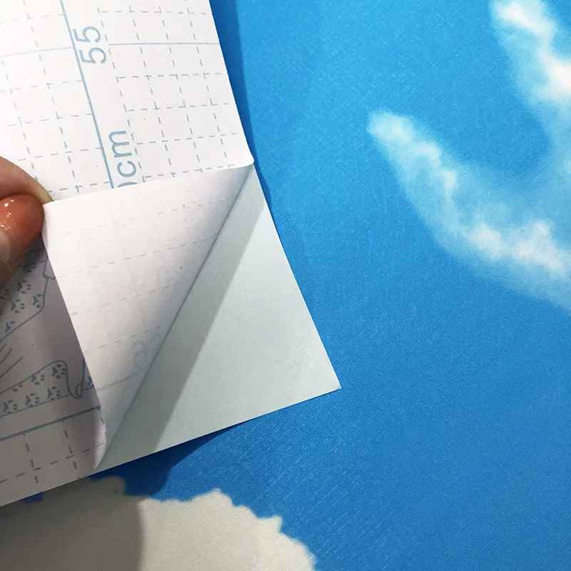 

Blue Self-adhesive Wallpaper Moisture-proof Bedroom University Dormitory Children's Room Home Decoration Sticker Wallpaper