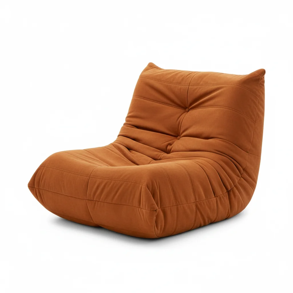 

Adult Giant Memory Foam Beanbag Sofa with Plush Faux Fur Filling, Comfortable Fireside Bean Bag Seat for Home or Office Use