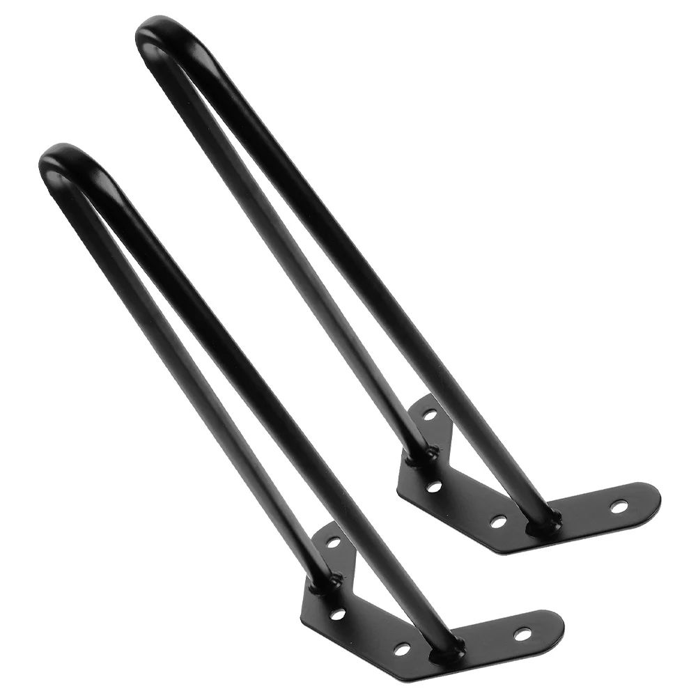 2Pcs Industrial Table Legs Metal Coffee Table Legs Sturdy Iron Material High Load Bearing Capacity Practical Design