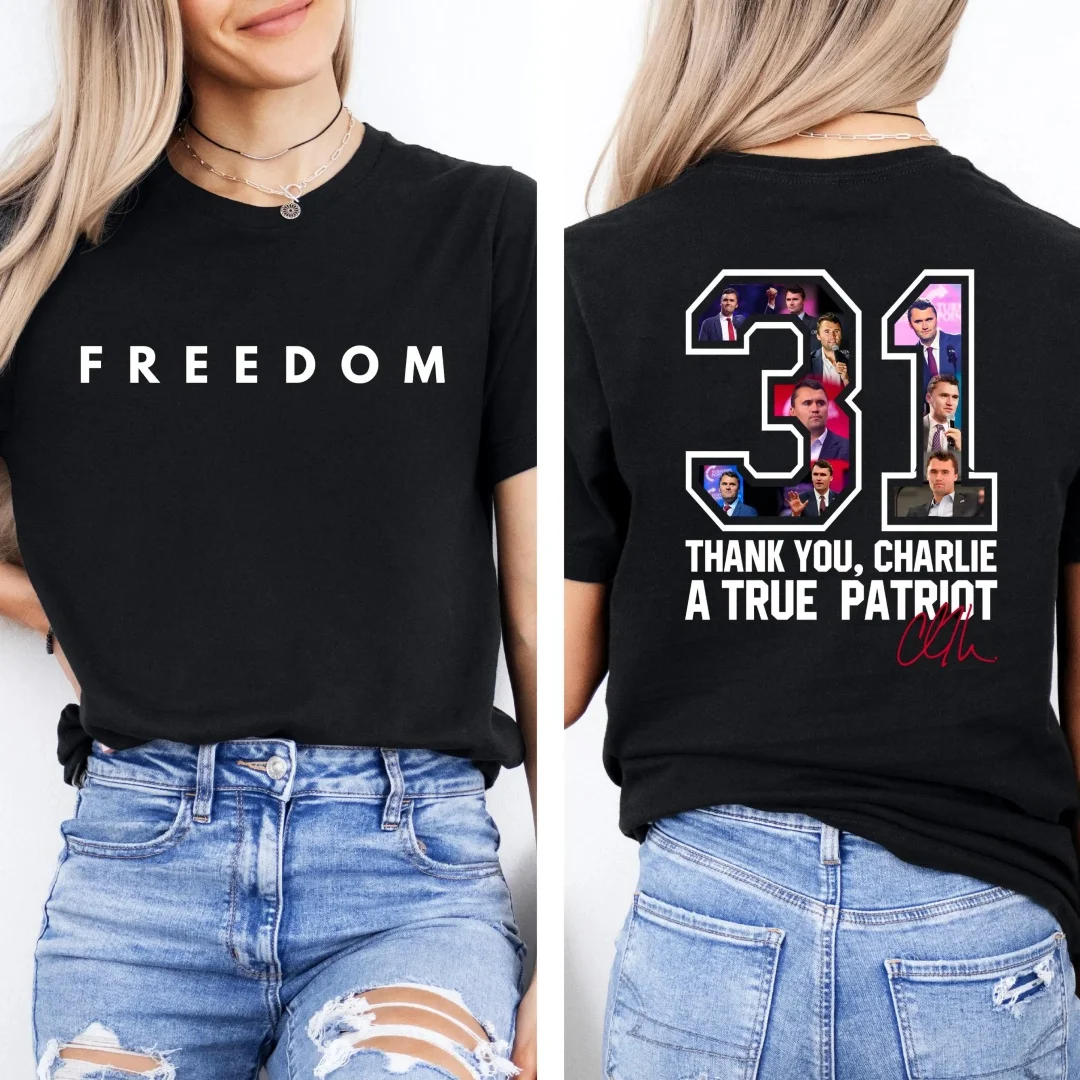 تشارلي كيرك هنا أنا لورد أرسلني قميصًا، قميص تشارلي كيرك الصلاة، الملابس المسيحية، قميص الإيمان الحرية Harajuku