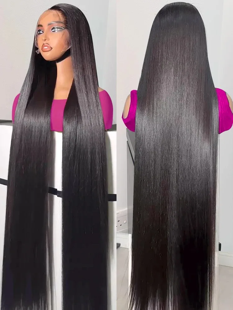 

180 Density HD 13x6 Silky Bone Straight 30 Inch Lace Front Human Hair Wigs 13x4 Lace Frontal Brazilian Remy Wig For Black Women