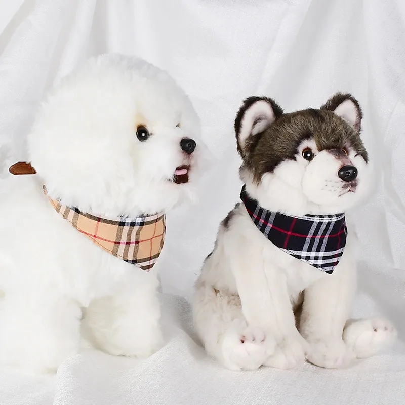 Loudik's جديد منقوشة الحيوانات الأليفة مثلث وشاح الكلب وشاح طوق المقود مجموعة المتوسطة والصغيرة الكلب مستلزمات الحيوانات الأليفة الملحقات #3