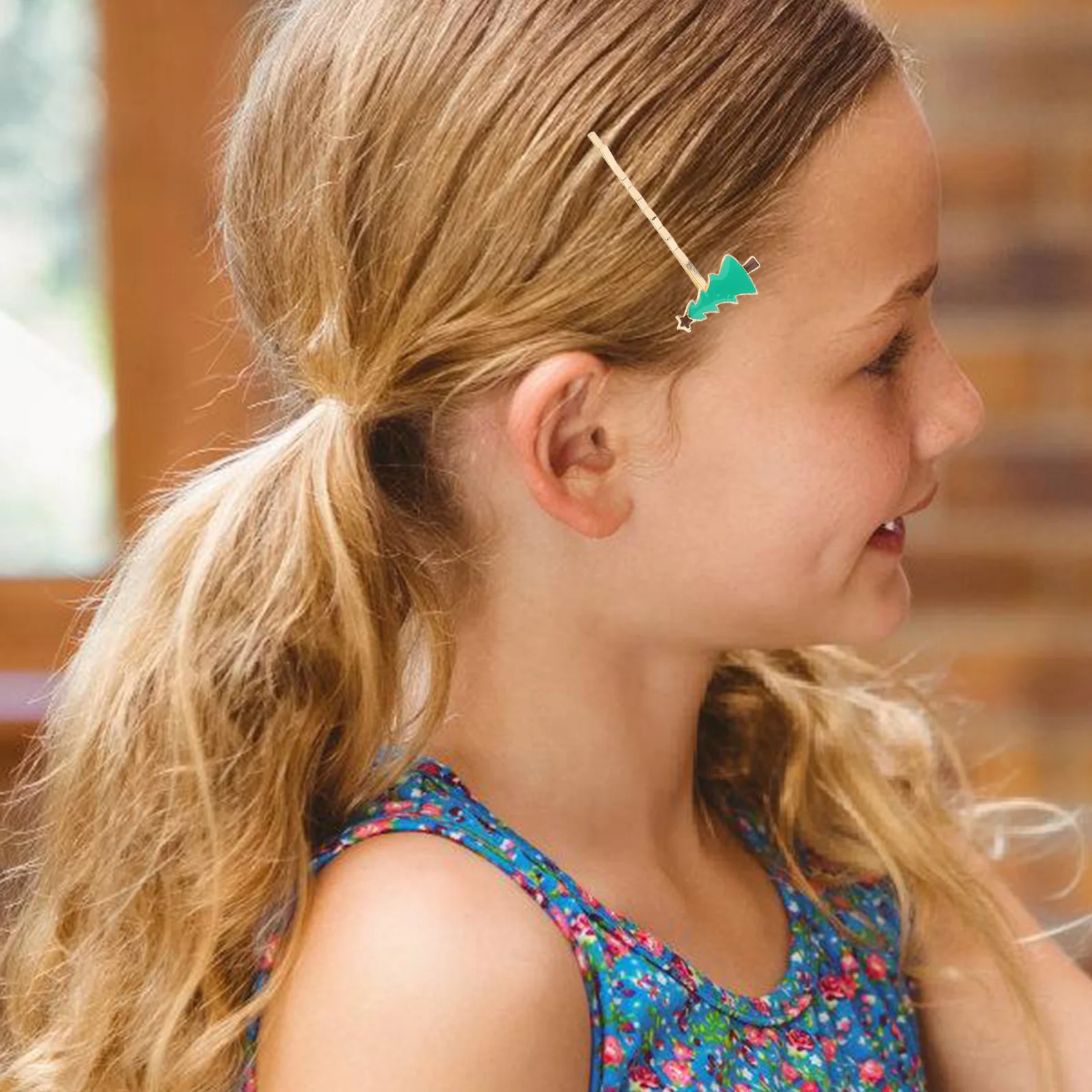 

6pcs Christmas Electroplated Hairpins Durable Skin-Friendly Hair Clips For Party Carnival Costume Random Styles Women