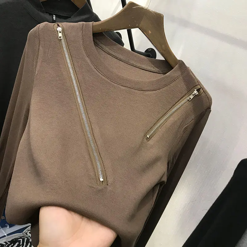 Maglione ort lavorato a maglia da donna Jaet doppia cerniera accogliente pullover caldo autunno Faion Design Thi Yarn Cardigan aperto sul davanti Sle