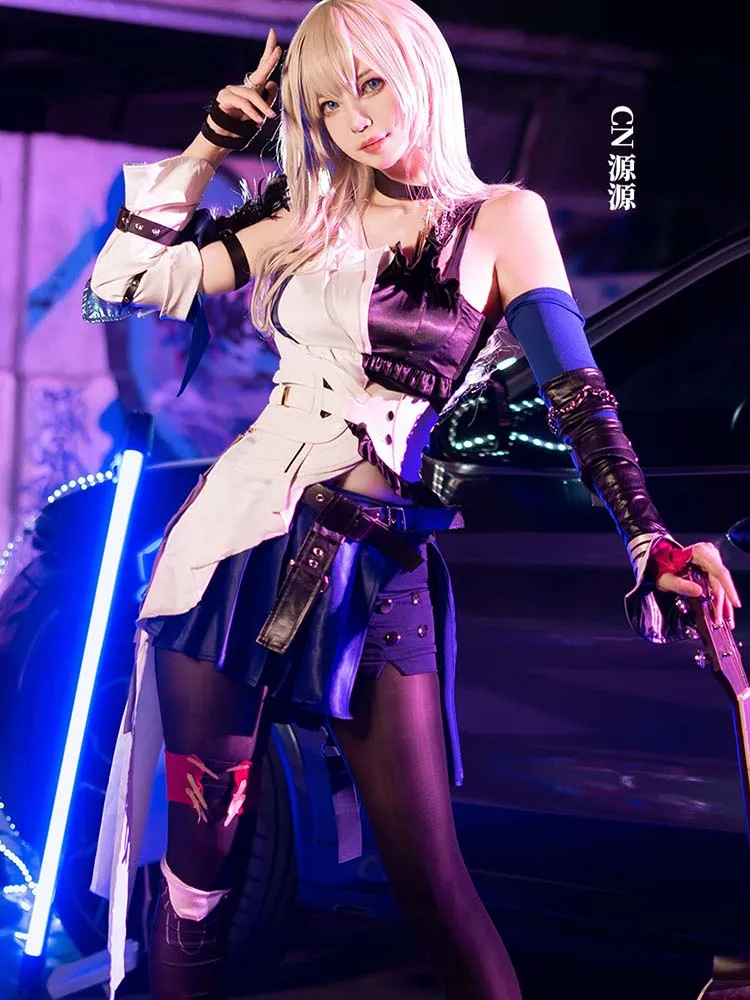

Anime Game Honkai Star Rail Serval Overbearing Cosplay Costume Uniform Halloween Carnival Party Women Role Play Outfit Full Set