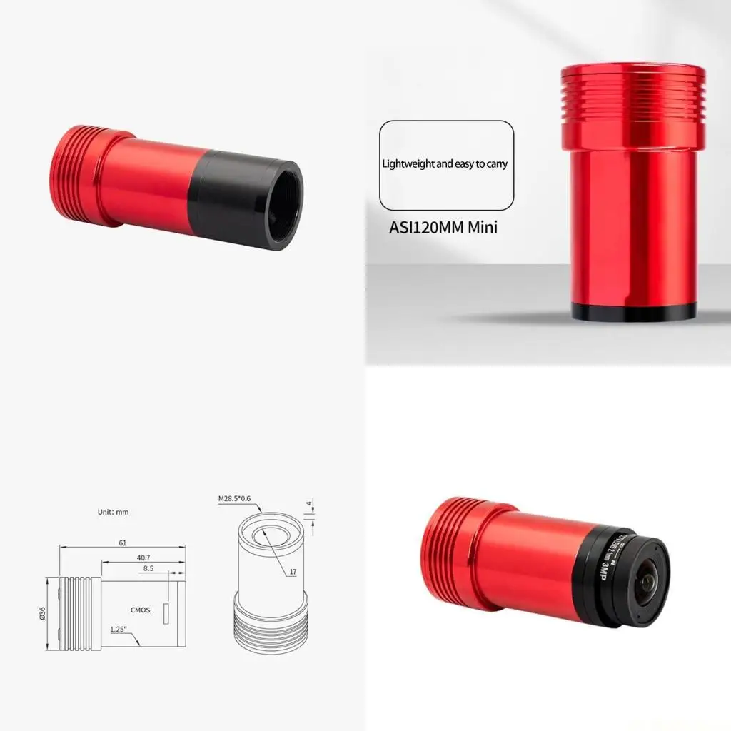 

E56B ASI120Mini Star Tracking Camera Optimized Heat Dissipation for Astrophotography